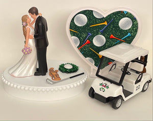 golf wedding cake topper