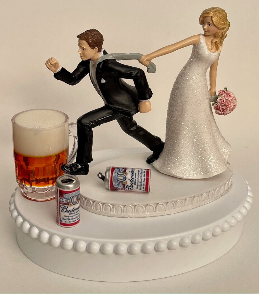 Amazon.com: Wedding Party Reception Beer cans Drunk Groom Cake Topper :  Home & Kitchen