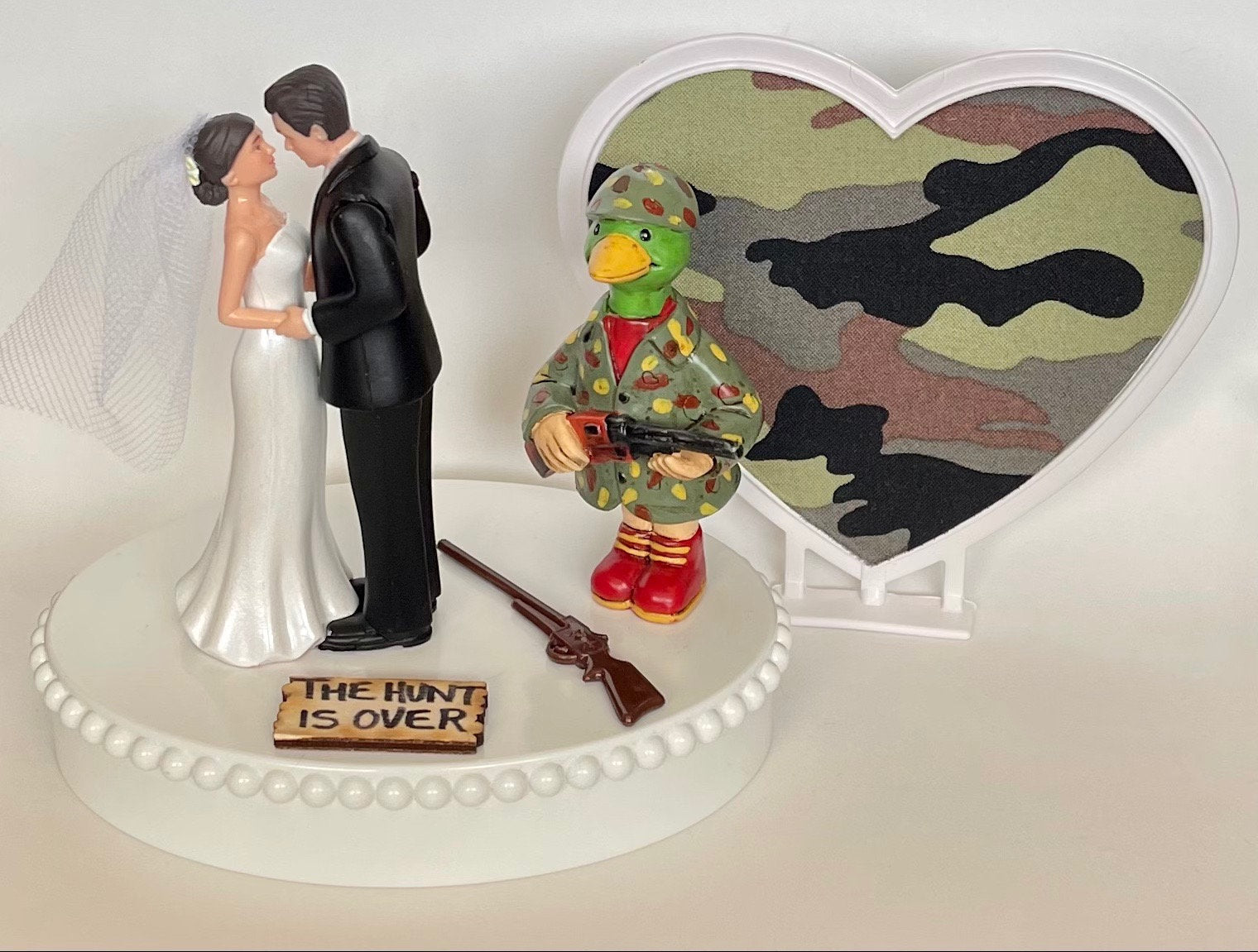 duck hunting wedding cake toppers