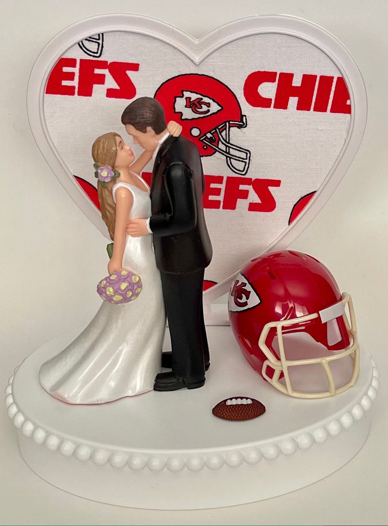 FOOTBALL SAN FRANCISCO 49ers or Your Team Bride and Groom Funny Wedding Cake  Topper 